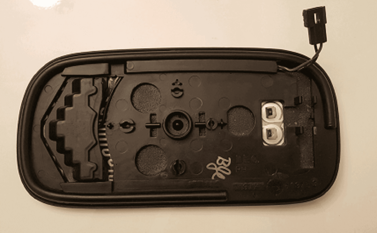 Cadillac Seville 2002 Passenger Side Mirror Glass W/Backing Plate