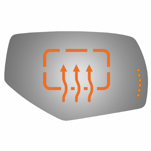 Chevrolet Silverado 1500 2017 Passenger Mirror Glass Heated Signal