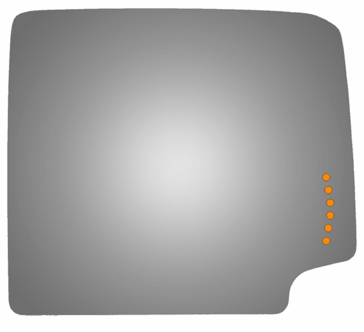 Chevrolet Silverado 1500 2017 Passenger Side Mirror Glass Signal