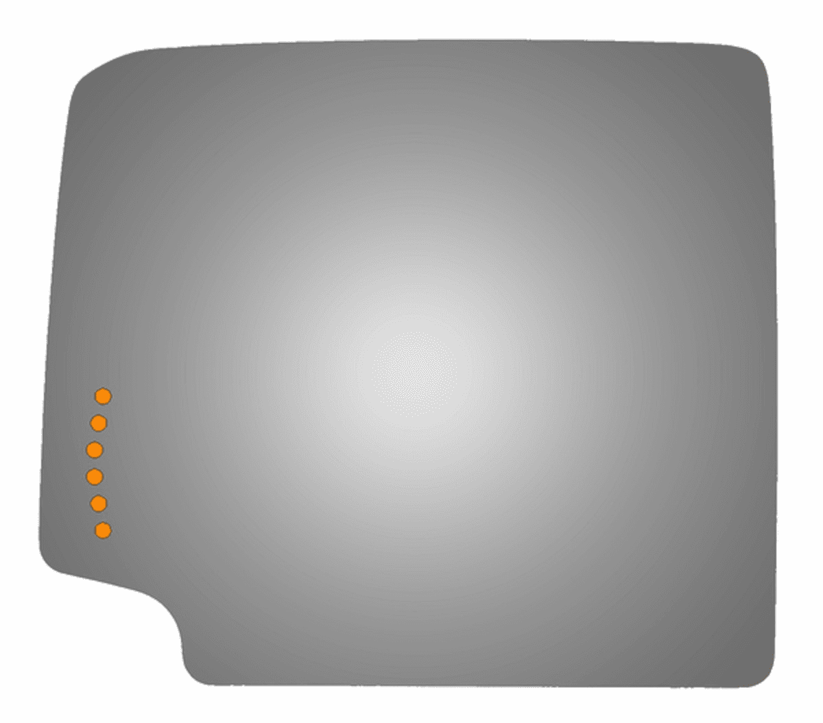 Chevrolet Silverado 2015 Driver Side Signal Mirror Glass 