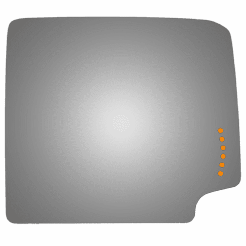 Chevrolet Silverado 2500 2015 Passenger Side Signal Mirror Glass