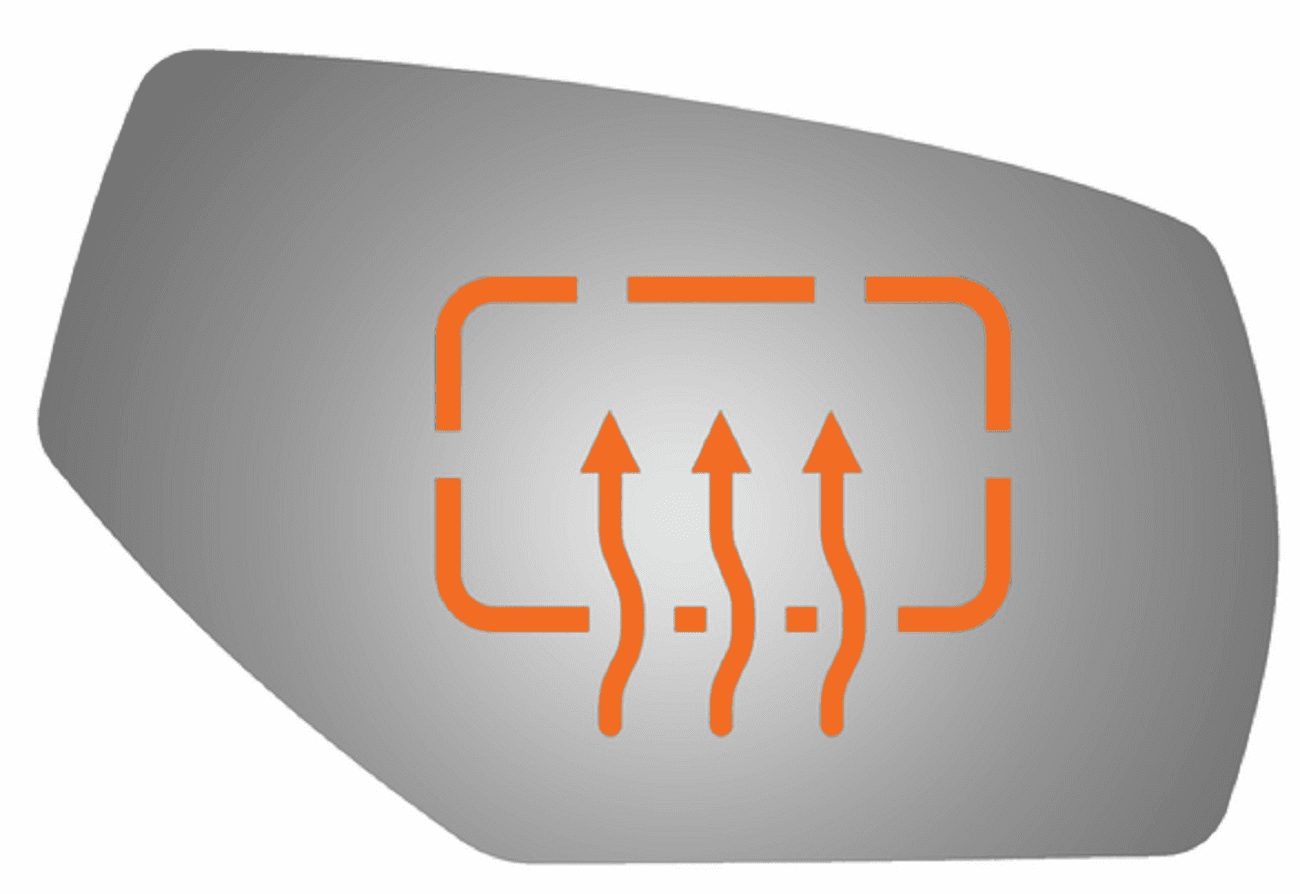 Chevrolet Silverado C1500 2017 Passenger Side Mirror Glass Heated