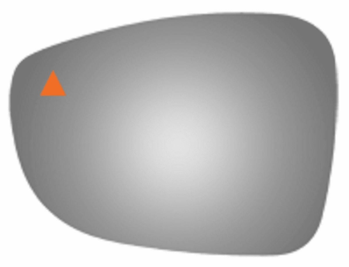 Crysler Pacifica 2017 Driver Side Mirror Glass Blind Spot/Cross Path