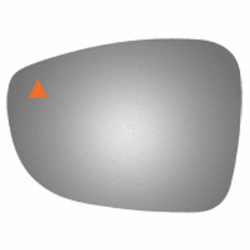 Crysler Pacifica 2017 2018 2019 2020 2021 2022 2023 Left Driver Side Mirror Glass with Blind Spot & Cross Path Icon