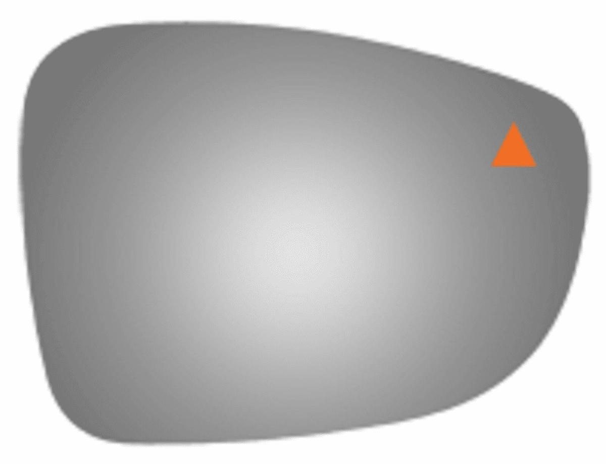 Crysler Pacifica 2017 Passenger Side Mirror Glass Blind Spot/CrossPath