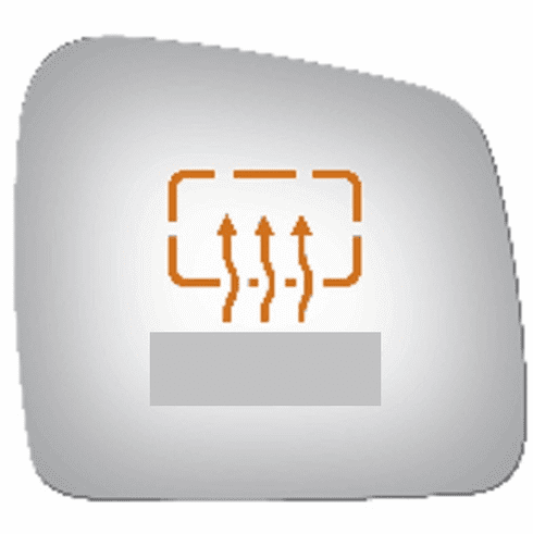 Dodge Durango 2018 Passenger Right Side Mirror Glass Heated Backing Plate