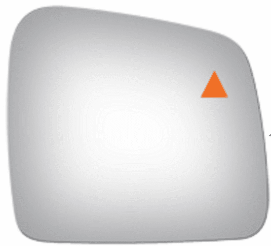 Dodge Durango 2018 Passenger Side Mirror Glass Blind Spot