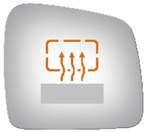 Dodge Durango 2019 Passenger Right Side Mirror Glass Heated Backing Plate