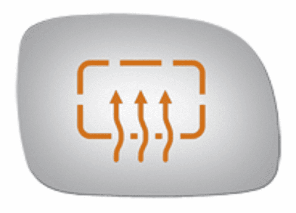 Dodge Grand Caravan 2006 2007 Passenger Side Heated Mirror Glass