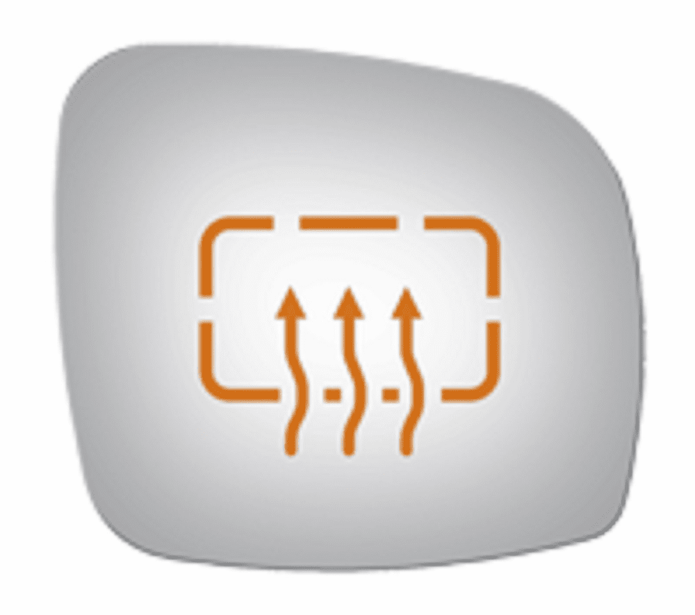 Dodge Grand Caravan 2008 2009 Passenger Side Heated Mirror Glass