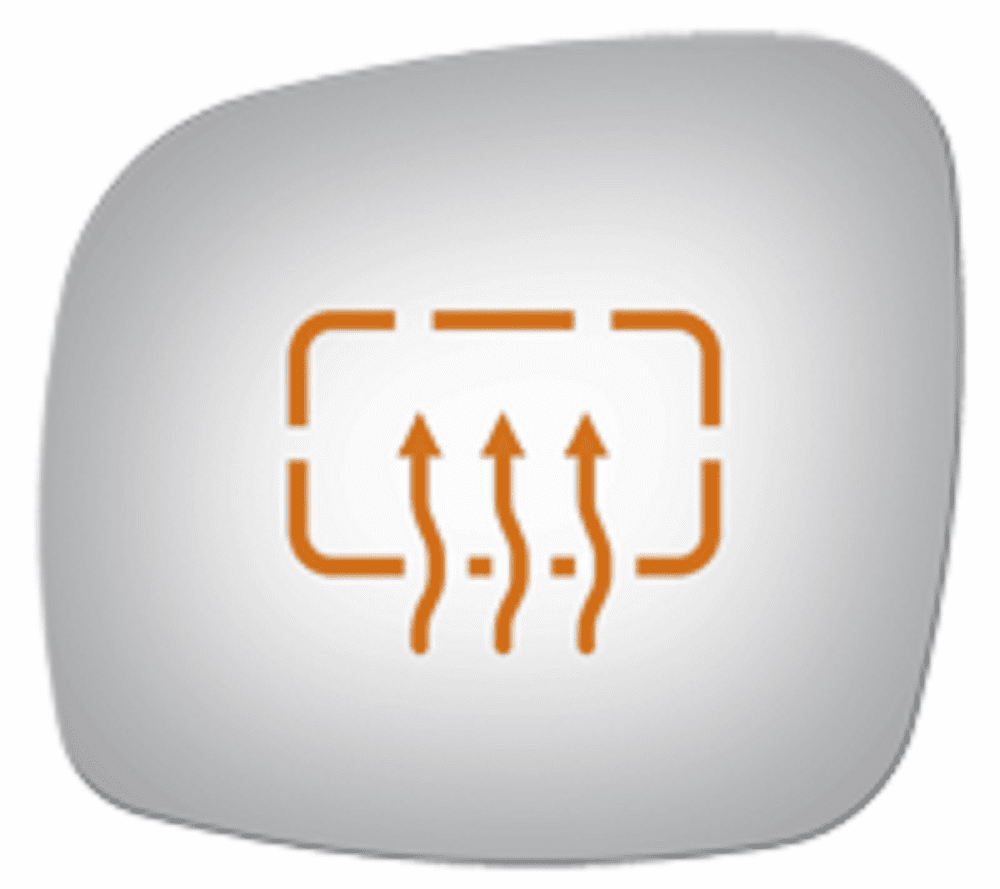 Dodge Grand Caravan 2010 Driver Side Heated Mirror Glass Clip-On