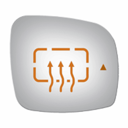 Dodge Grand Caravan 2011 2012 Passenger Side Heated Mirror Glass