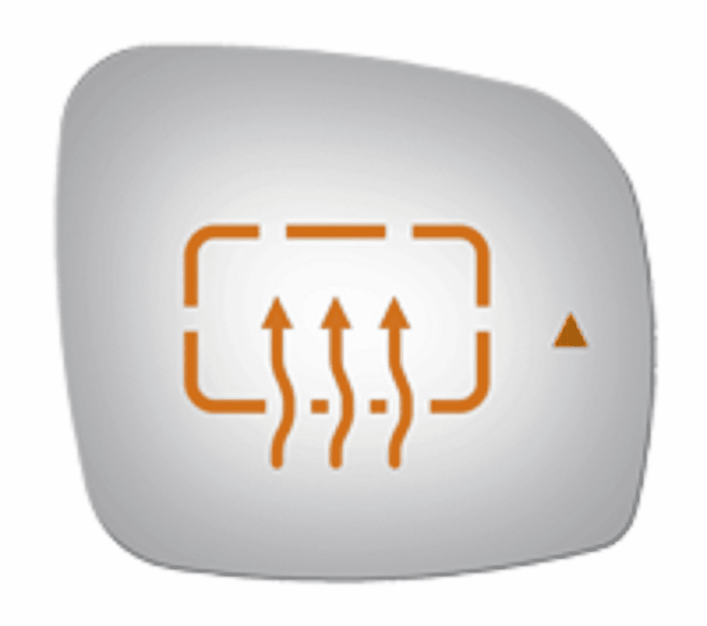 Dodge Grand Caravan 2011 2012 Passenger Side Heated Mirror Glass