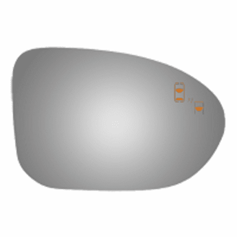 Fiat 124 Spider 2017 2018 2019 2020 Right Passenger Side Mirror Glass with Blind Spot & Cross Path Icon