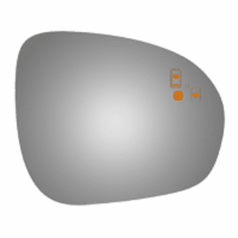 Fiat 500X 2016 2017 2018 Right Passenger Side Mirror Glass Blind Spot Icon