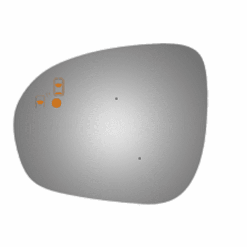 Fiat 500X 2016 Driver Left Side Mirror Glass