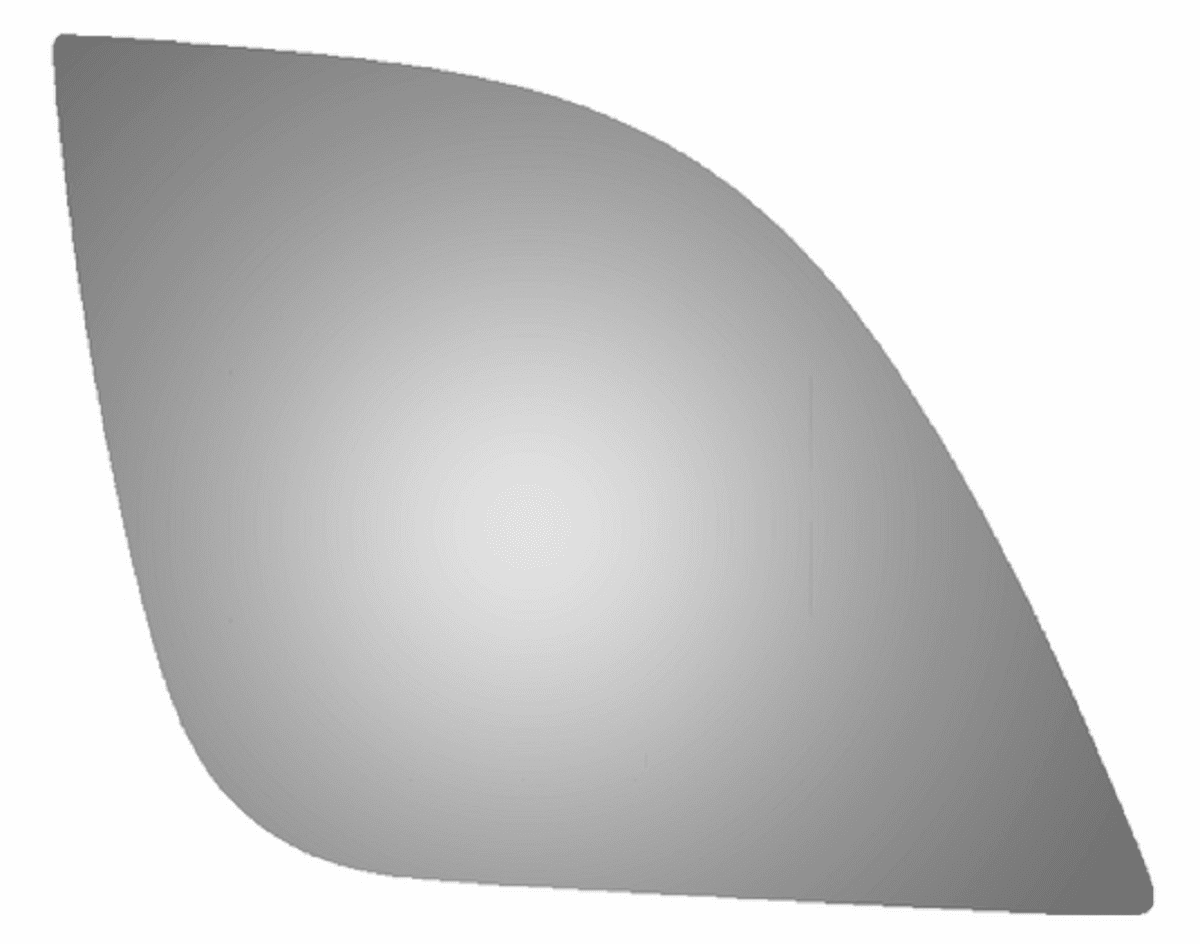 Ford Edge 2012 Passenger Side Mirror Glass