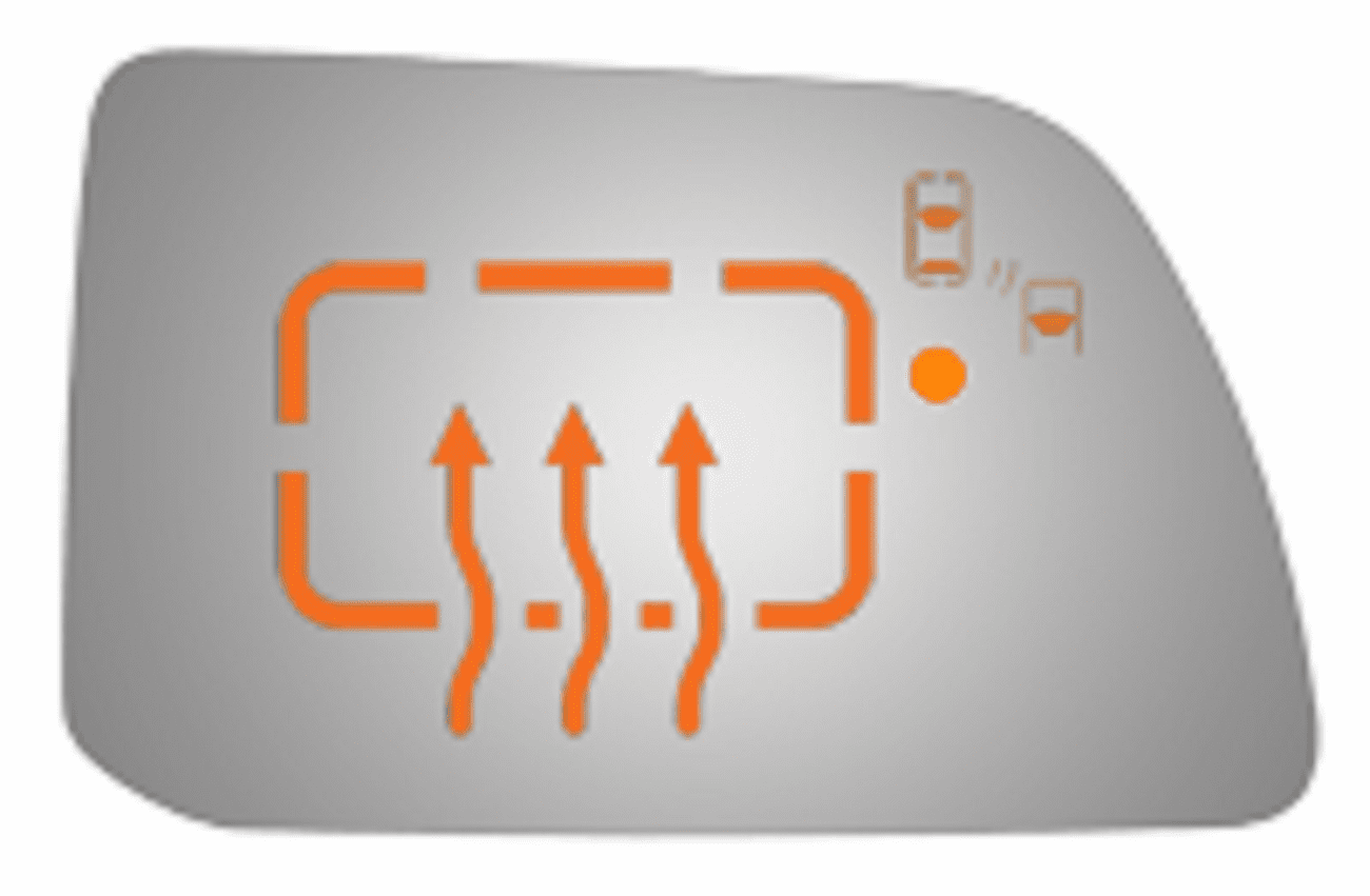 Ford Edge 2012 Passenger Side Mirror Glass Heated W/Blind Spot