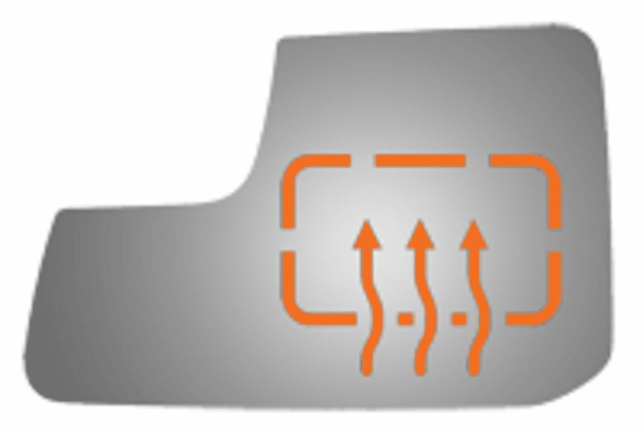 Ford Edge 2013 Driver Side Mirror Glass Heated