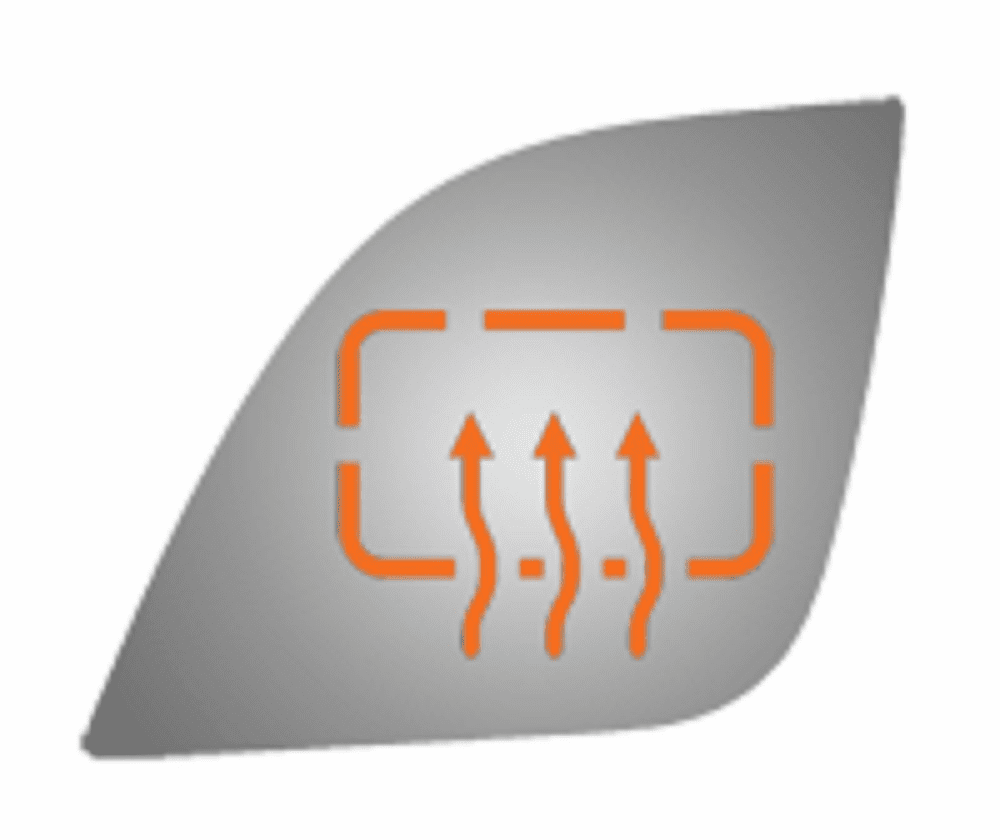 Ford Edge 2014 Driver Side  Mirror Glass Heated