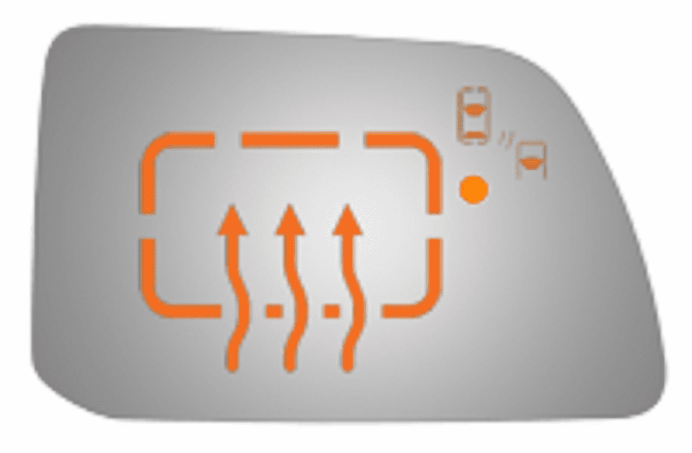 Ford Edge 2014 Passenger Side  Mirror Glass Heated