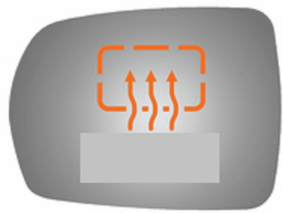 Ford Edge 2018 Driver Left Side Mirror Glass Heated