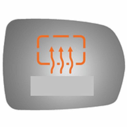 Ford Edge 2018 Passenger Right Side Mirror Glass Heated