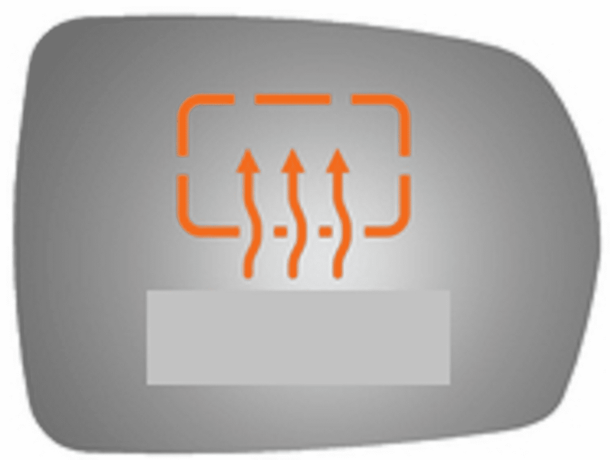 Ford Edge 2018 Passenger Right Side Mirror Glass Heated