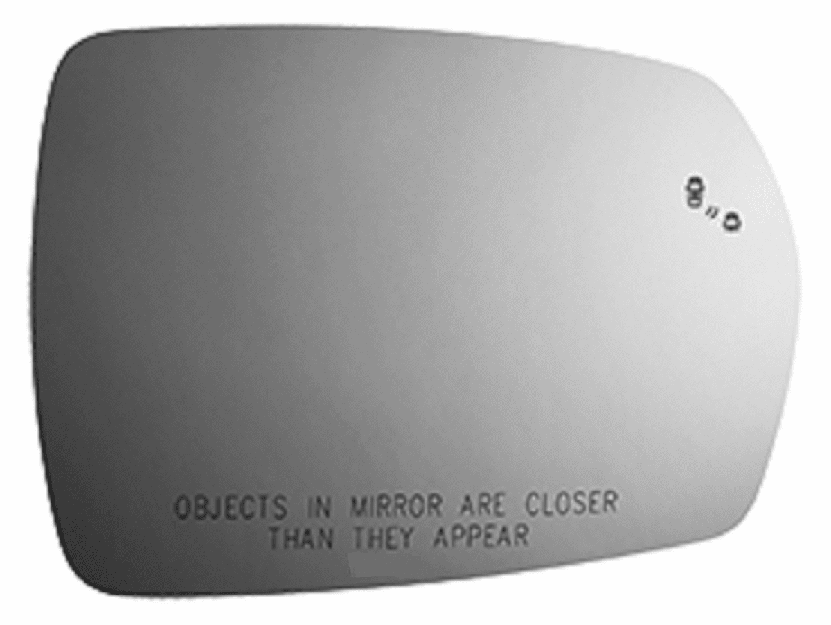 Ford Edge 2022, 2024 Right Passenger Side Mirror Glass with Blind Spot Icon