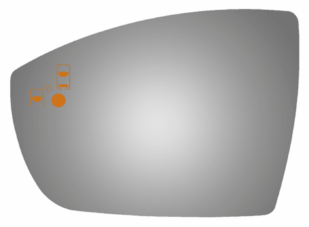 Ford Escape 2017 Driver Side Mirror Glass W/Blind Spot