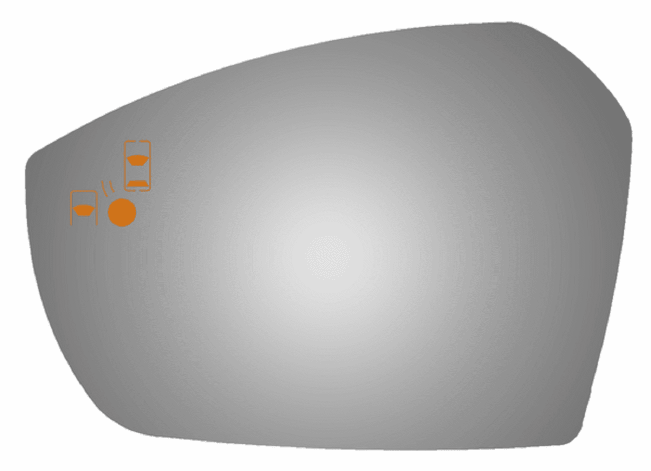 Ford Escape 2017 Driver Side Mirror Glass W/Blind Spot