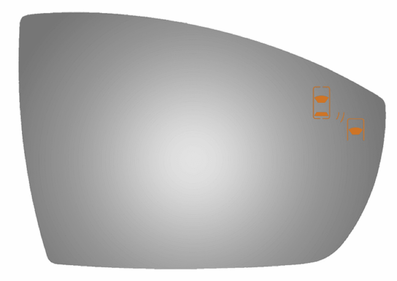 Ford Escape 2017 Passenger Side Mirror Glass W/Blind Spot