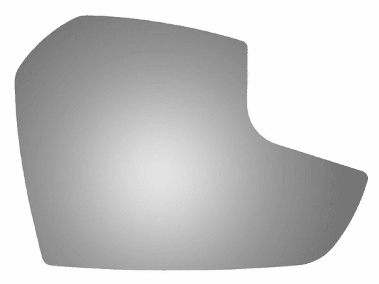 Ford Escape 2018 Passenger Side Mirror Glass