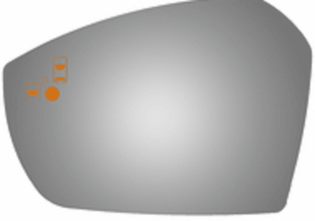 Ford Escape 2019 Driver Left Side Mirror Glass Blind Spot Icon