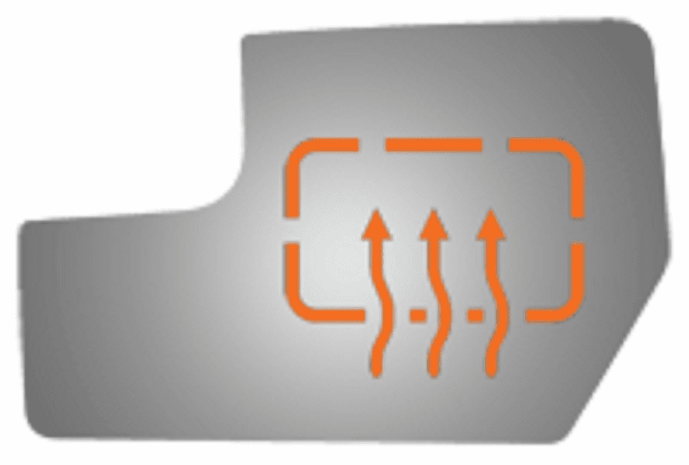 Ford Expedition 2012 2013 2014 Driver Side Mirror Glass Heated