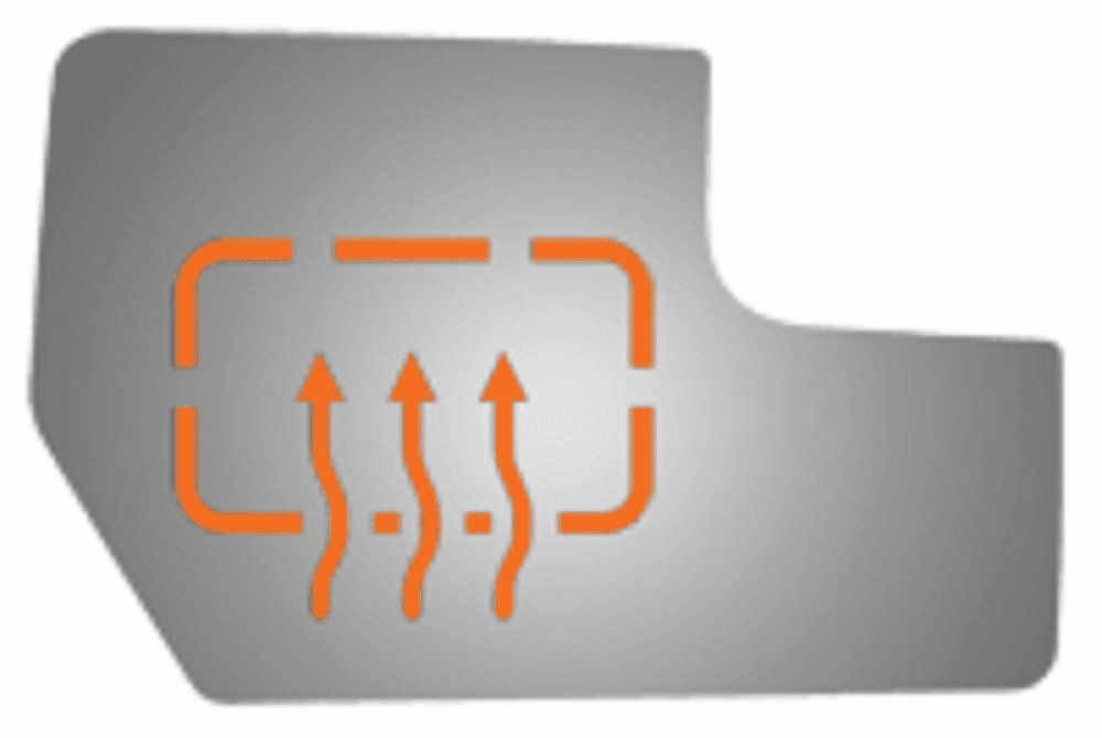 Ford Expedition 2012 2013 2014 Passenger Side  Mirror Glass Heated