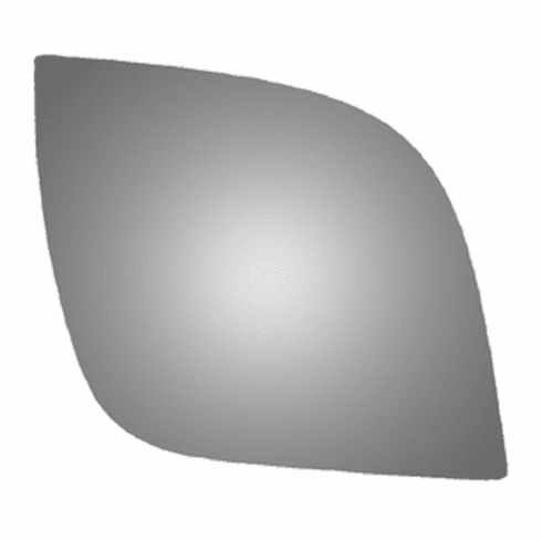 Ford Explorer 2015 Passenger Side Mirror Glass Upper Convex