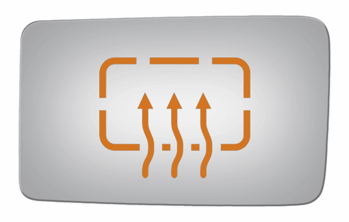 Ford F 150 2013 Passenger Side Mirror Glass Heated 