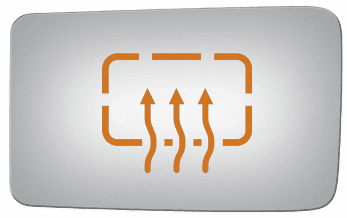 Ford F150 2014 Driver Side Mirror Glass Heated