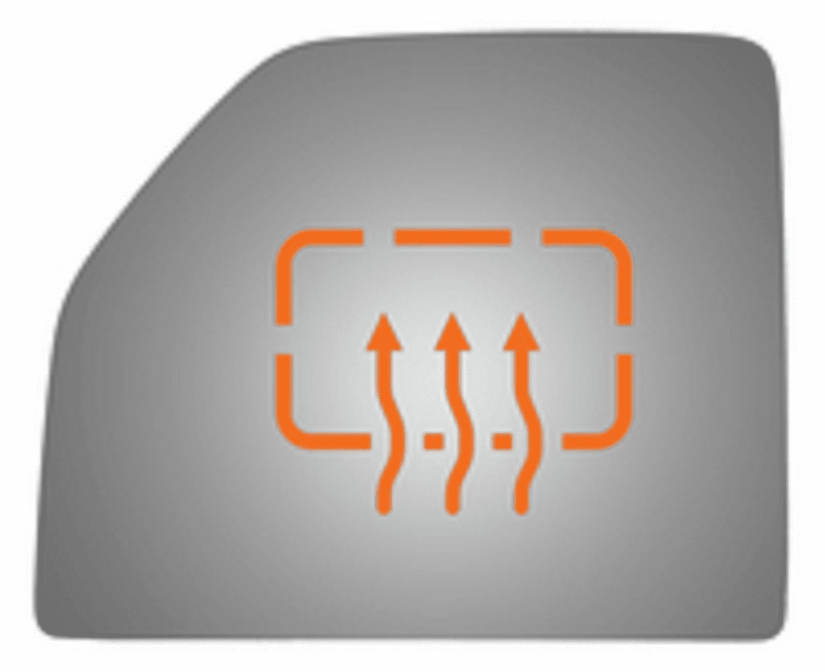 Ford F150 2015 Driver Side Mirror Glass Heated