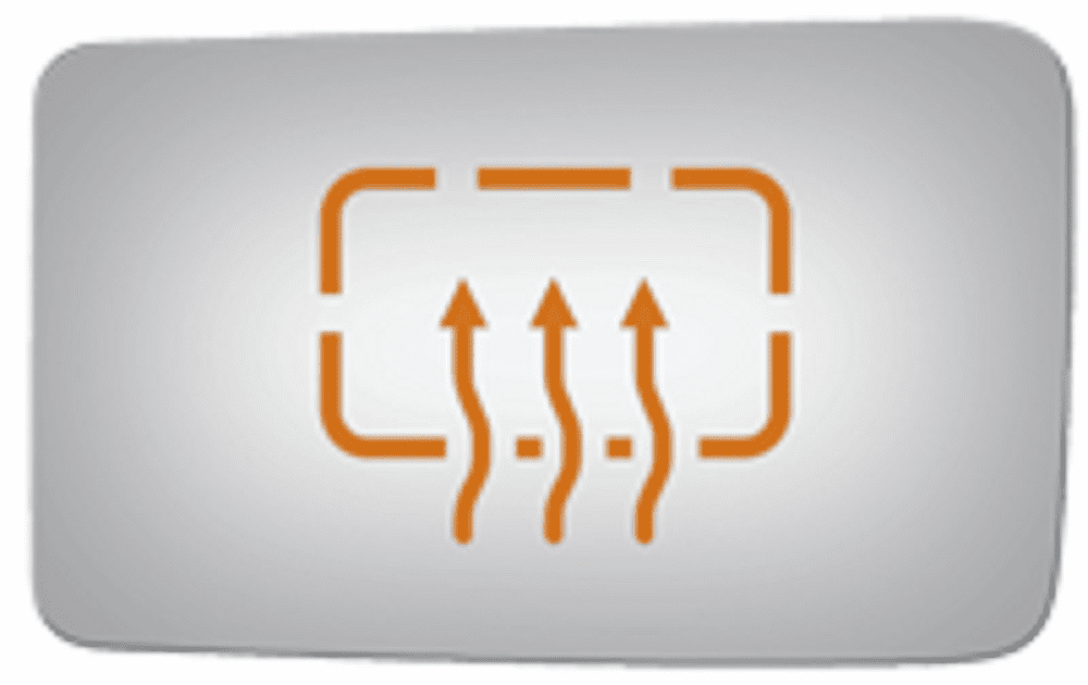 Ford F250 2010 2011 2012 Driver Side Mirror Glass Heated