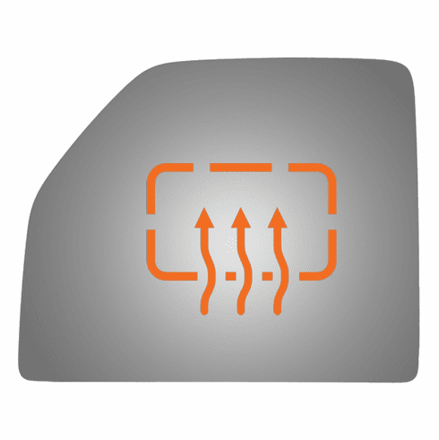 Ford F250 2017 Driver Side Mirror Glass Heated