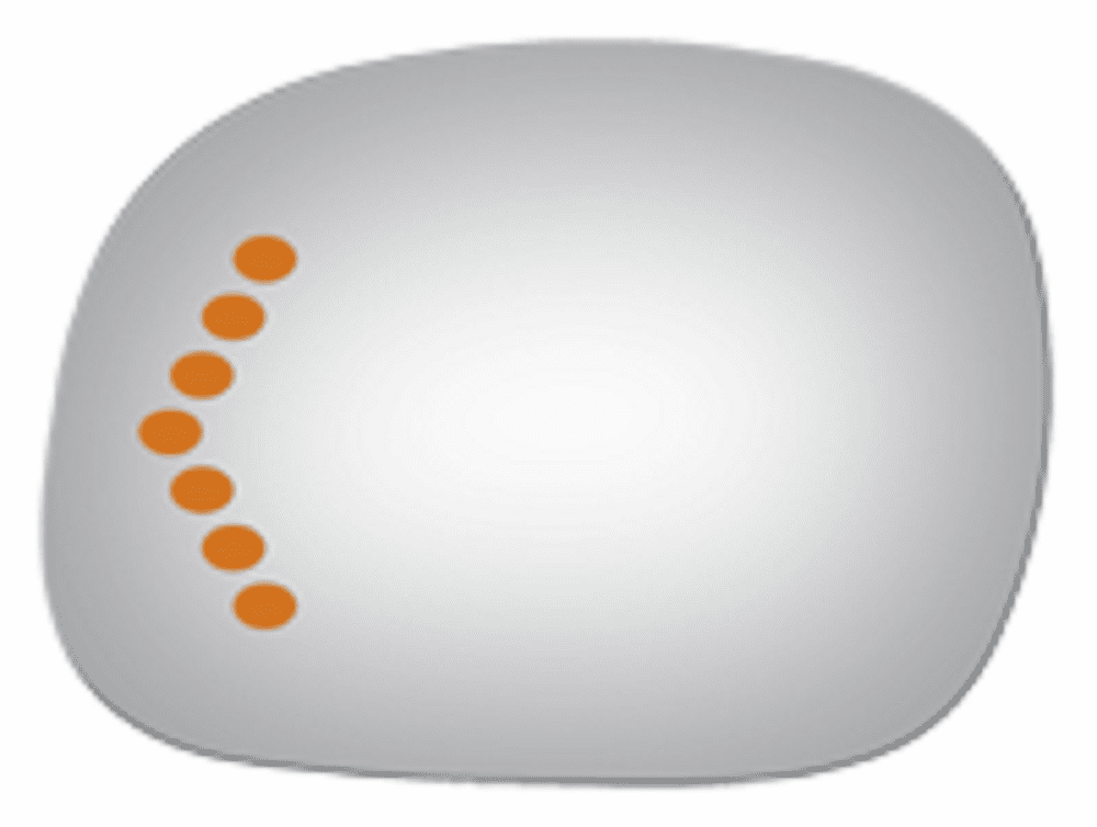 Ford F350 1997 1998 1999 Driver Side Mirror Glass