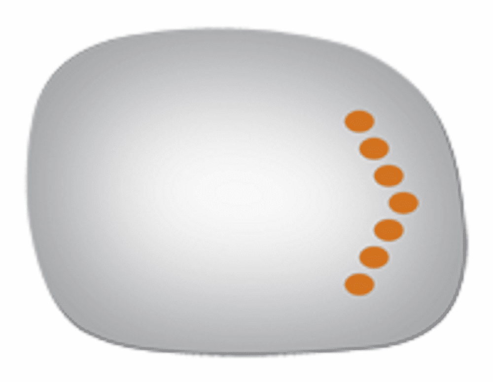 Ford F350 1997 1998 1999 Passenger Side Mirror Glass