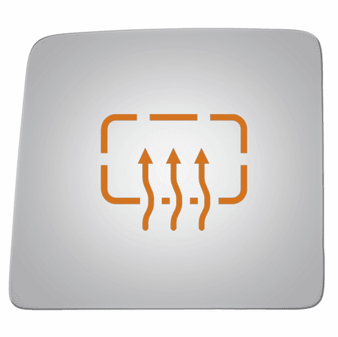 Ford F350 2014 Driver Side Mirror Glass Heated