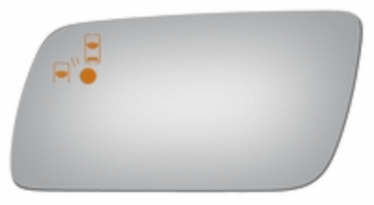 Ford Flex 2012 Driver Side Mirror Glass W/Blind Spot Cross Path