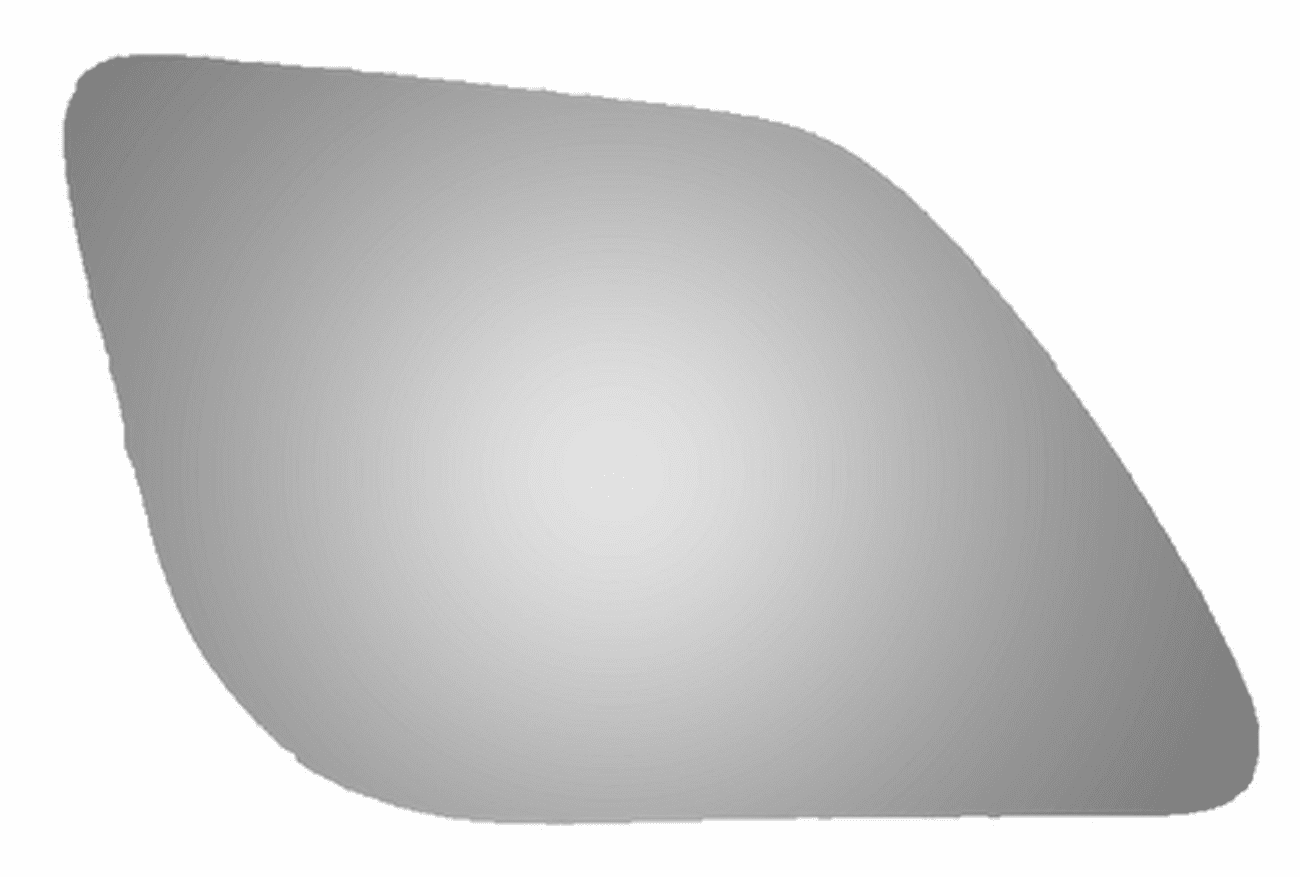 Ford Mustang 2015 Passenger Side Mirror Glass