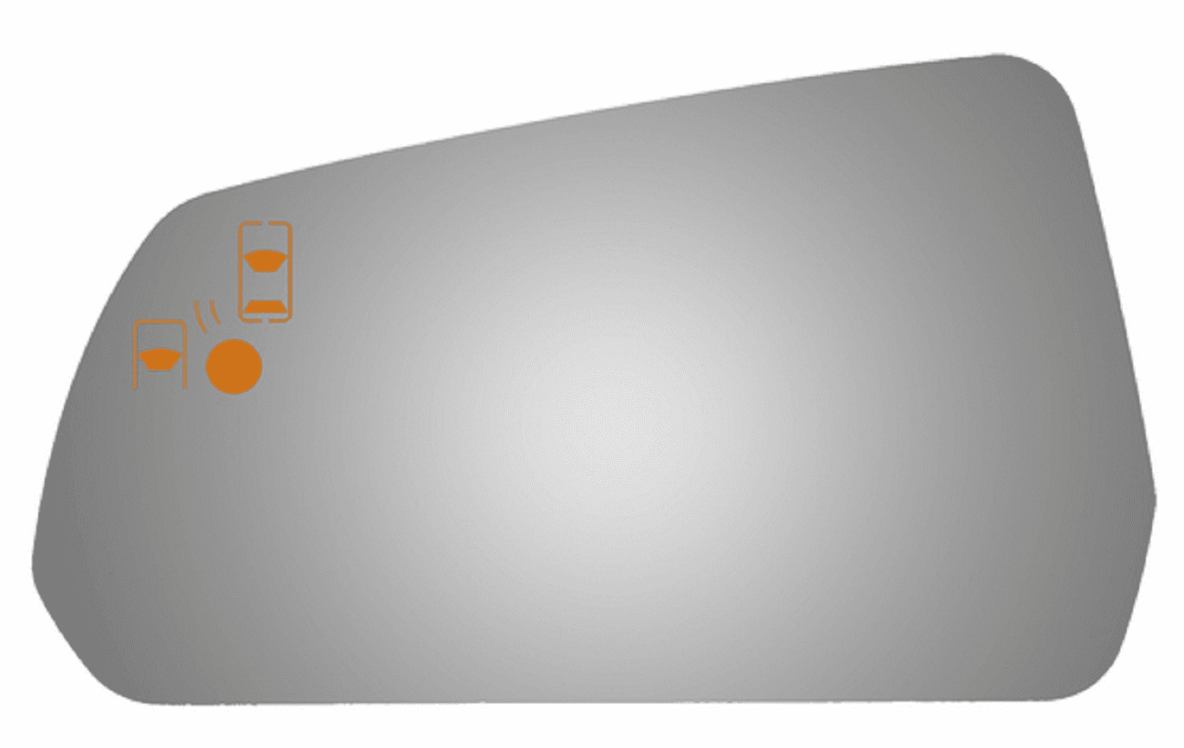 Ford Mustang 2016 Driver Side Mirror Glass W/Blind Spot