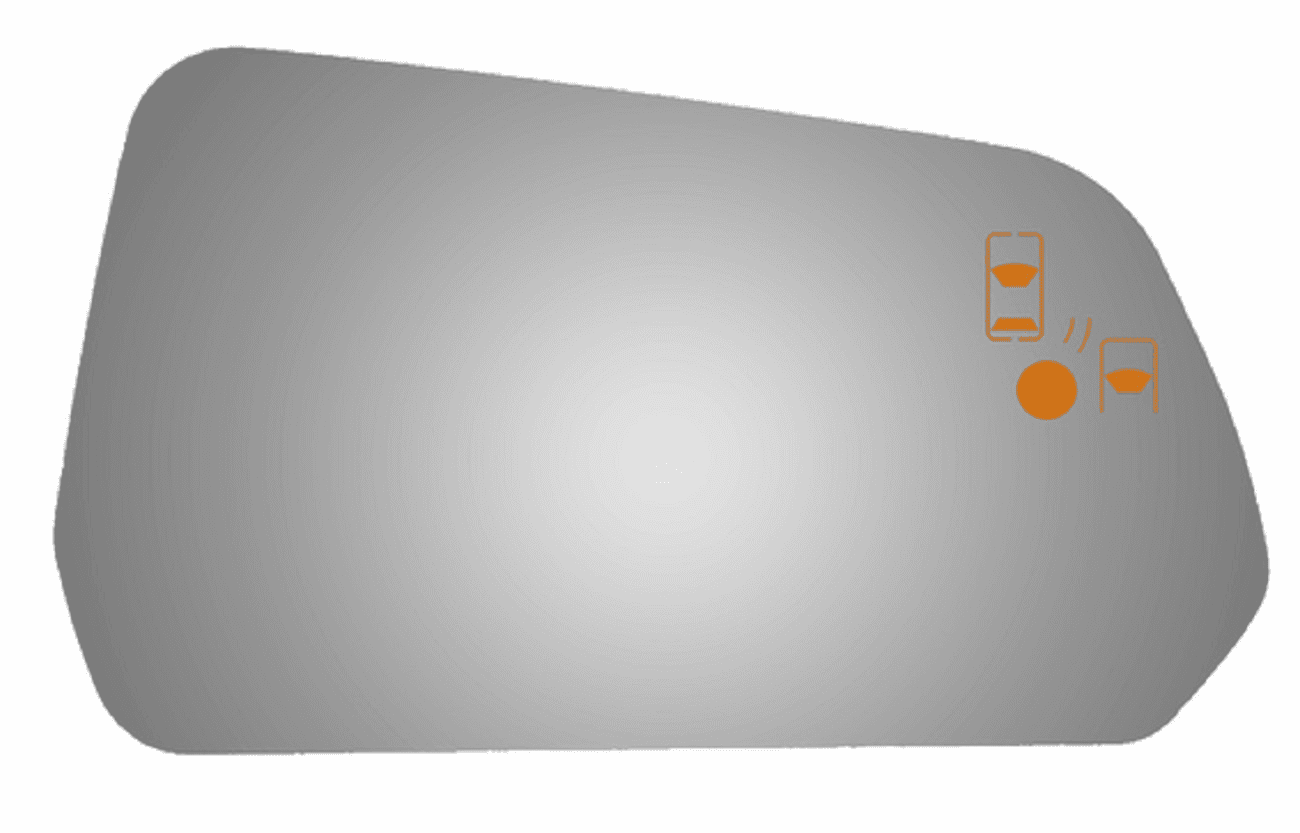 Ford Mustang 2016 Passenger Side Mirror Glass W/Blind Spot