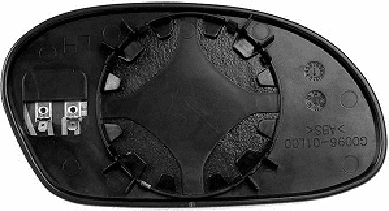 Ford Taurus 2006 2007 Driver Side Heated Mirror Glass Clip-On